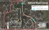 Temporary Closure of Almond Road Beginning Monday, March 26th