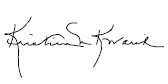 Mayor Kovarik signature Mayor Kovarik signature
