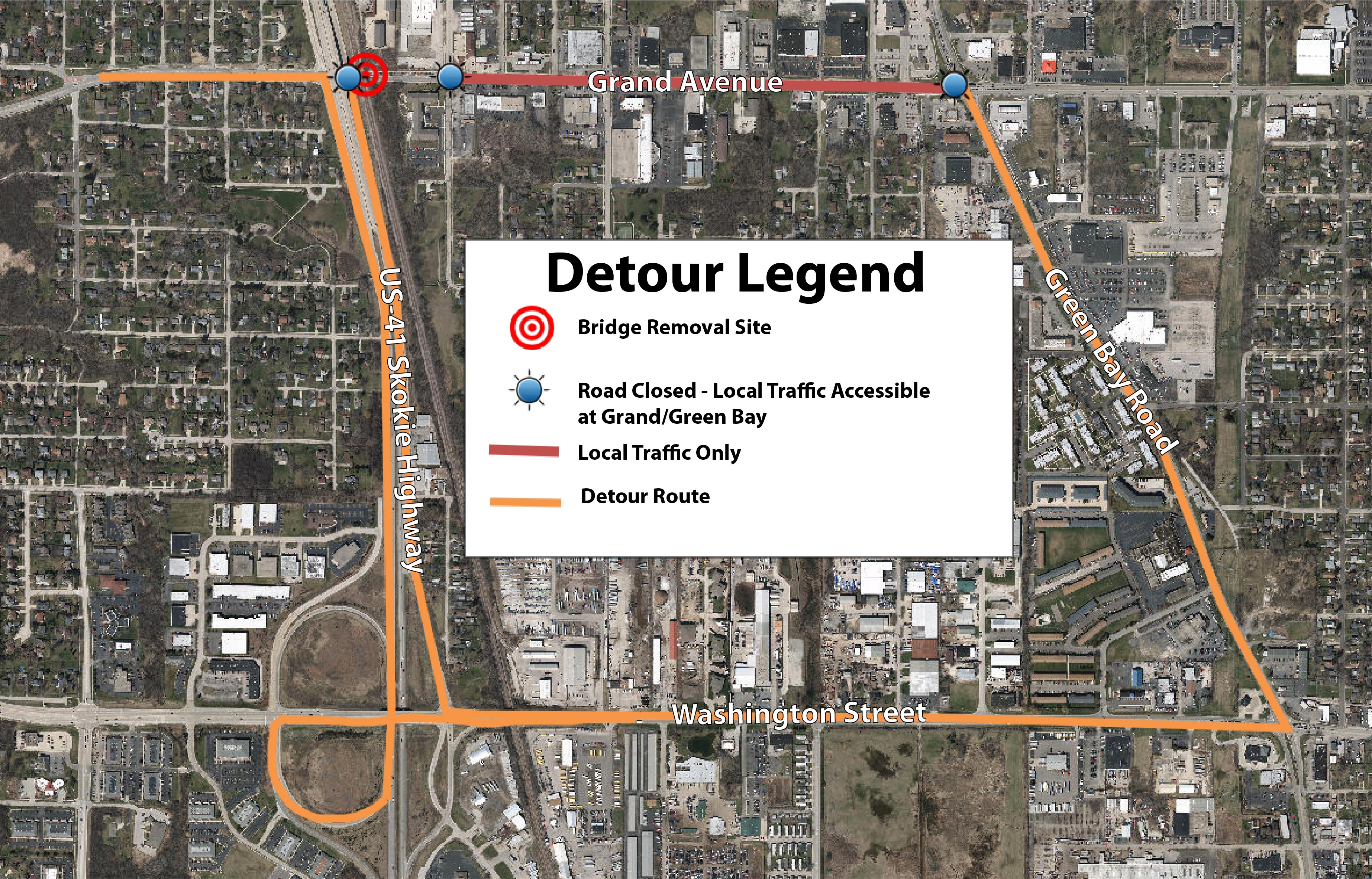 Grand Avenue / US-41 Temporary Closure - May 18th-21st